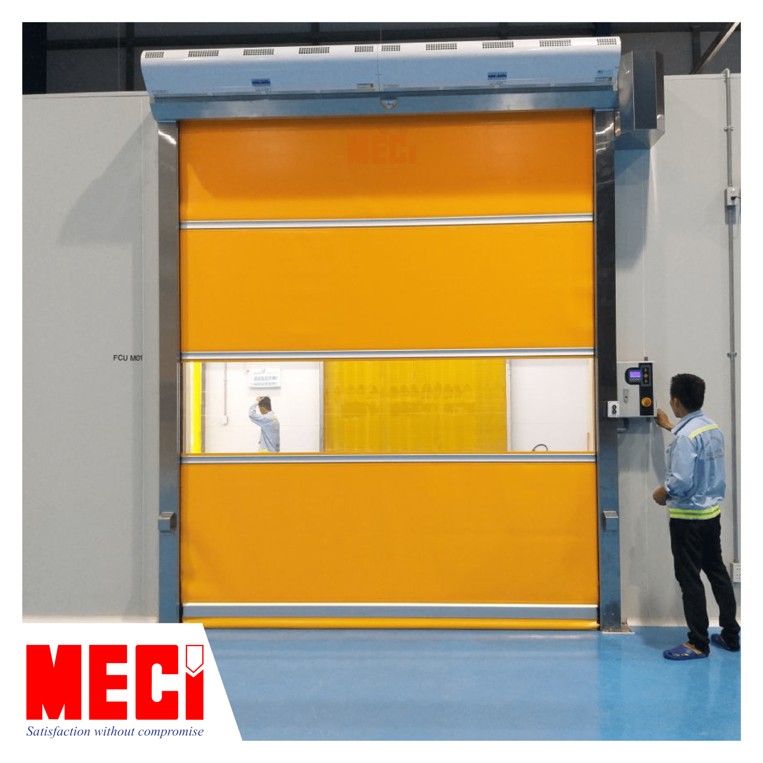Cửa cuốn nhanh PVC tiêu chuẩn MECI
