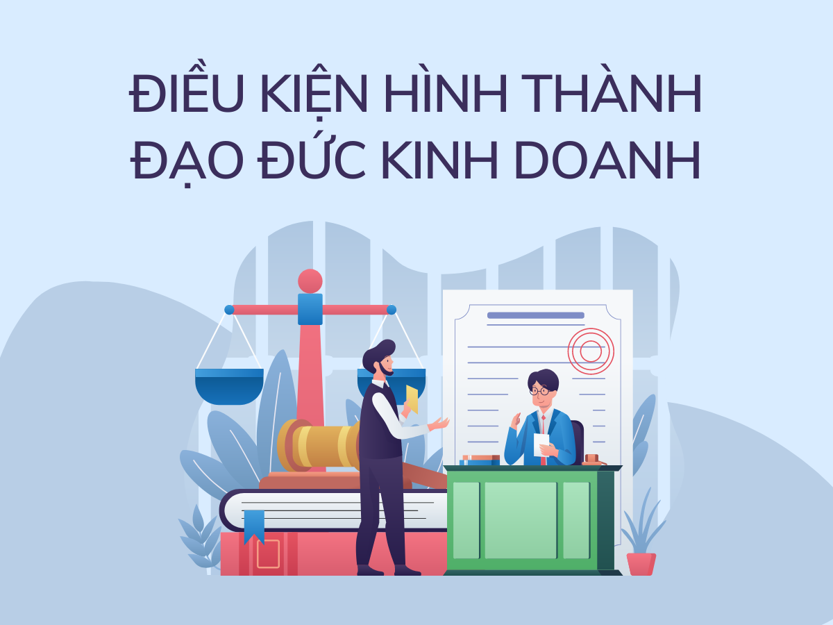 Hai người đàn ông đang trao đổi với nhau về đạo đức, pháp luật, chính sách trong kinh doanh