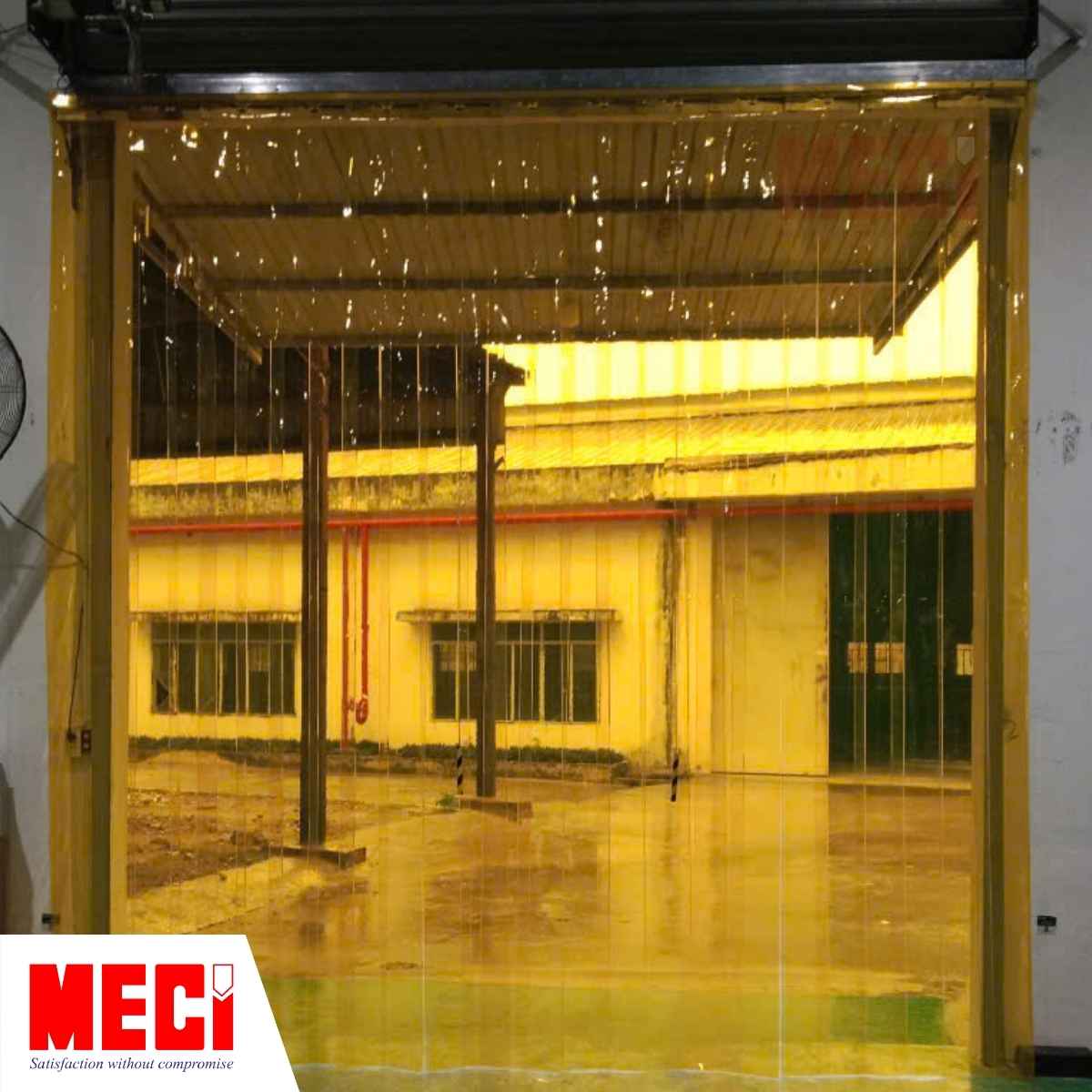 rèm nhựa xếp xoay MECI