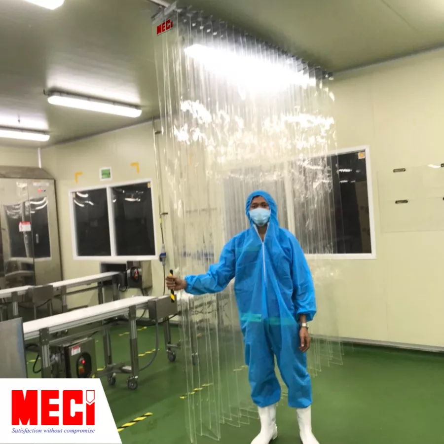 Kỹ thuật MECI với rèm nhựa pvc