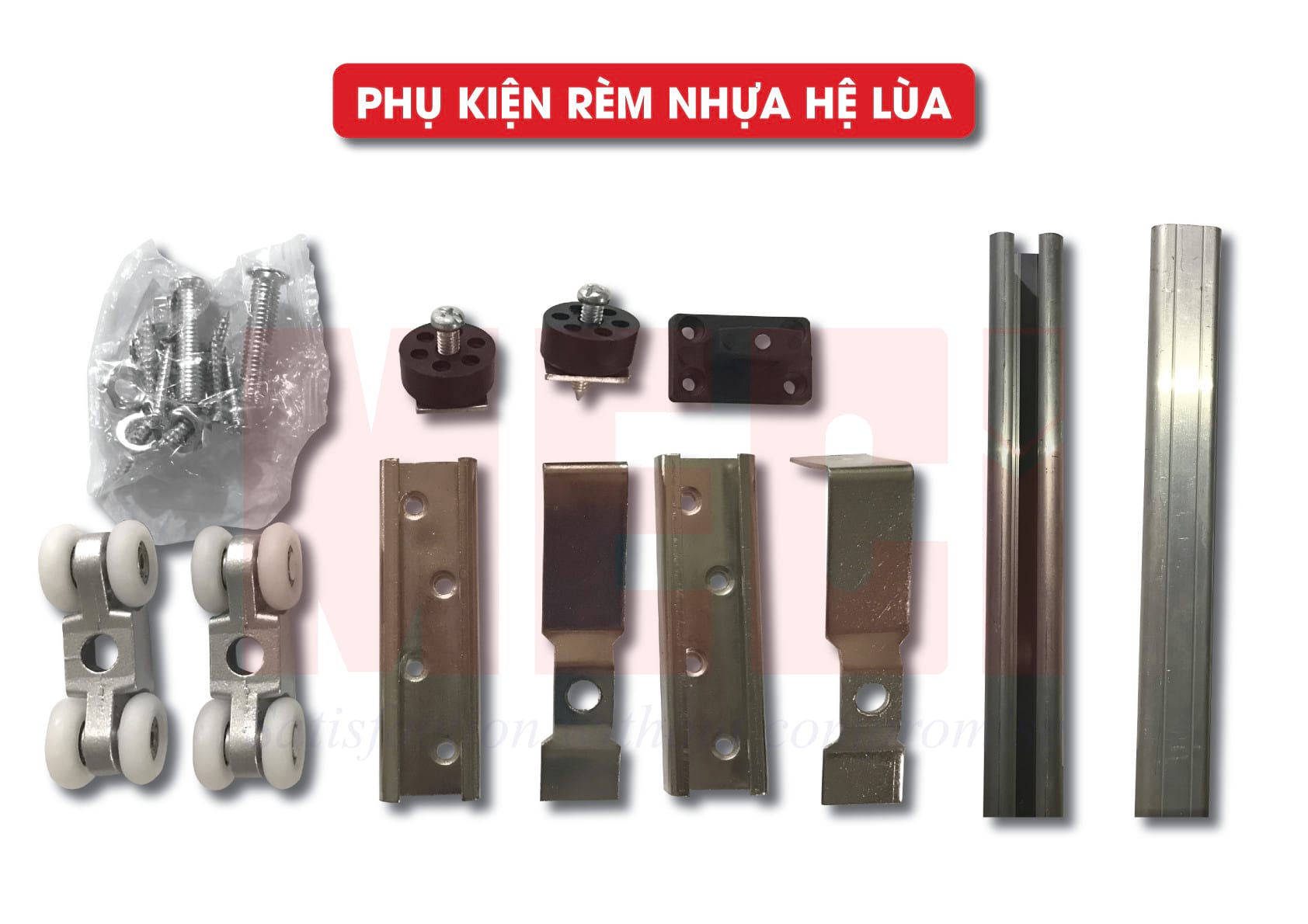 10 chi tiết từng phụ kiện tạo nên rèm nhựa hệ lùa