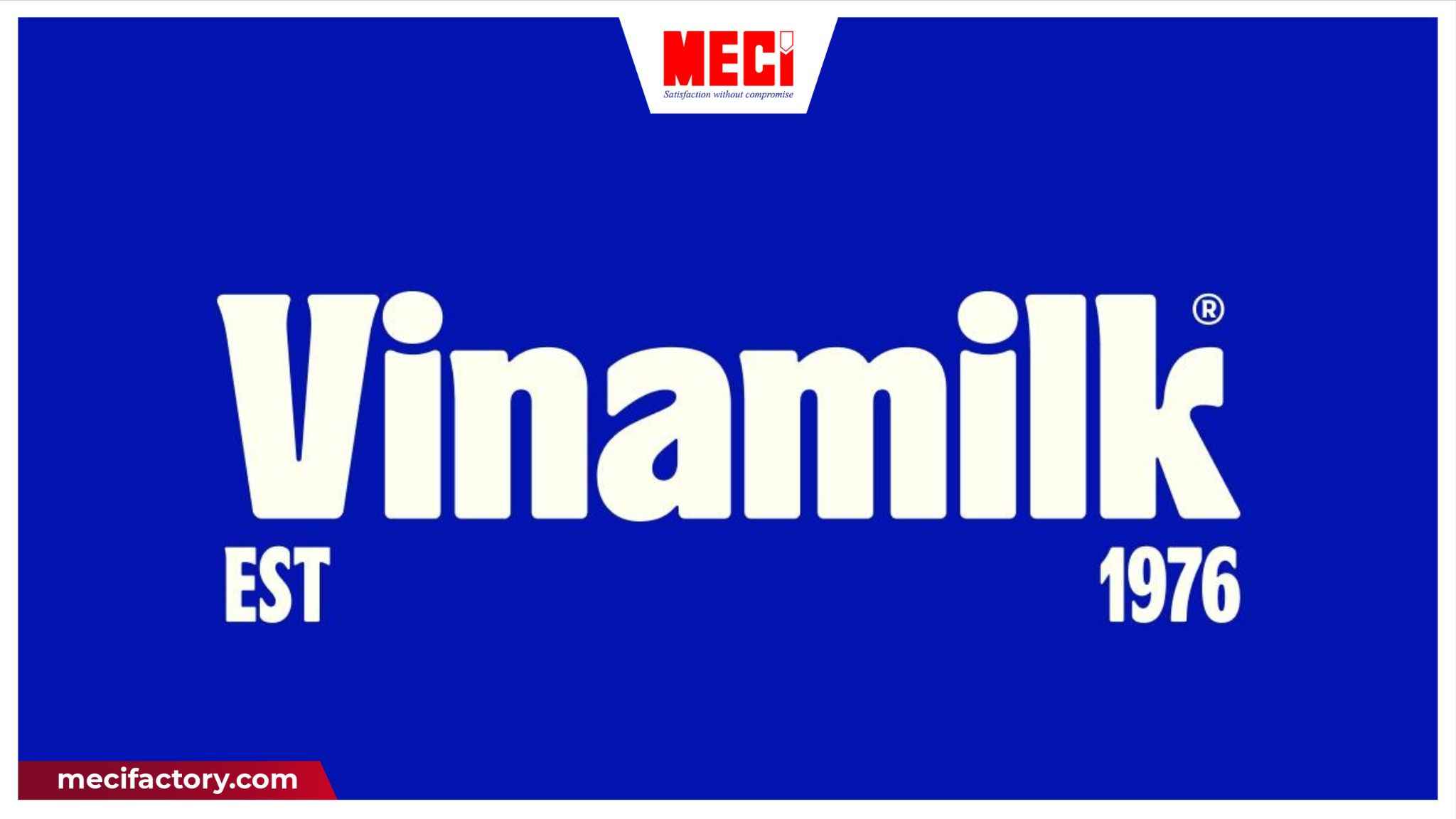 logo Vinamilk với nền xanh và chữ trắng
