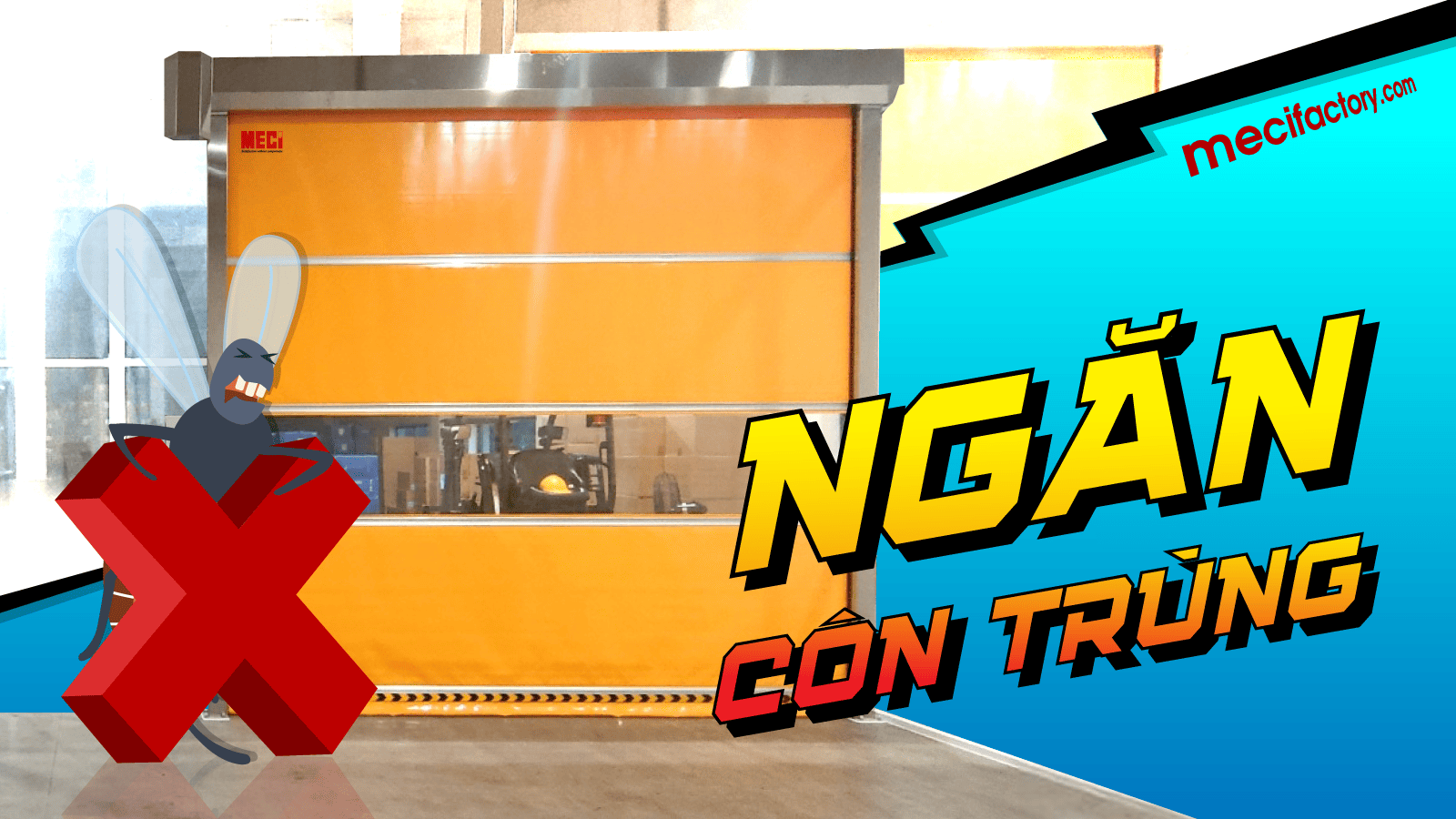 ảnh bìa cửa cuốn nhanh ngăn côn trùng