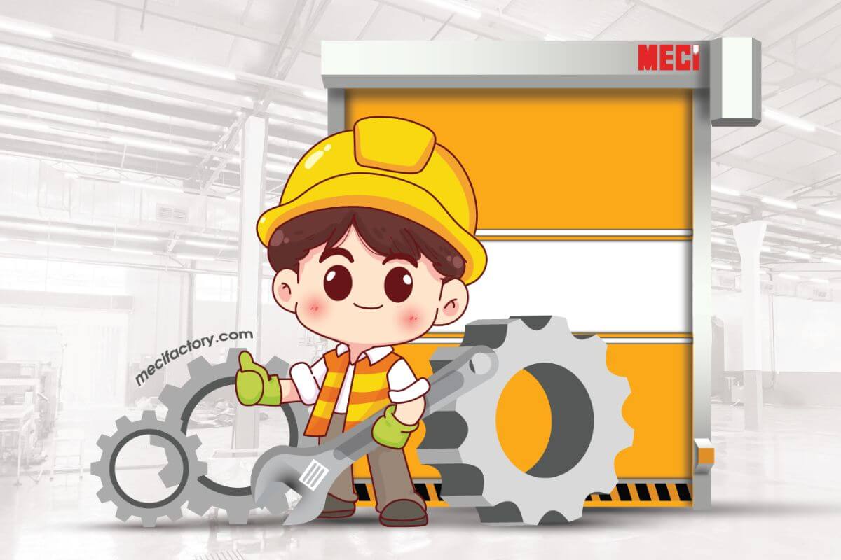 Kỹ thuật MECI chuyên sửa cửa cuốn nhanh pvc hỏng hành trình.