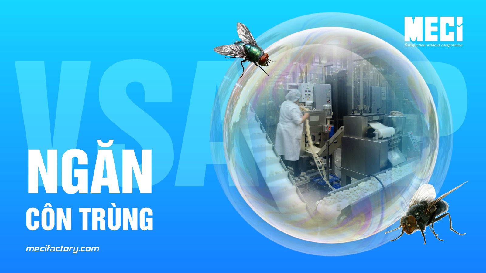 4 Giải pháp ngăn côn trùng cho nhà máy thực phẩm
