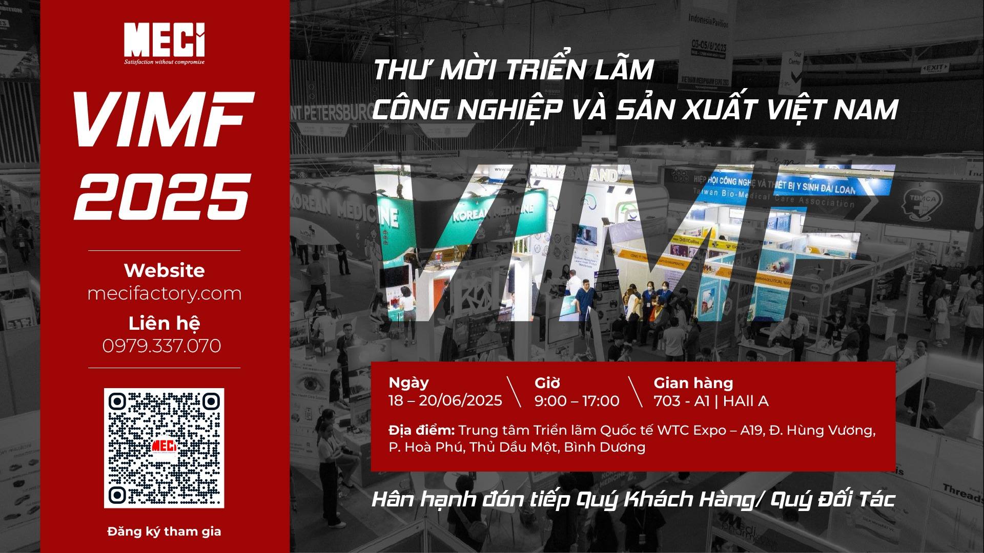 Thư mời tham quan triển lãm VIMF 2025 cùng MECI Sài Gòn