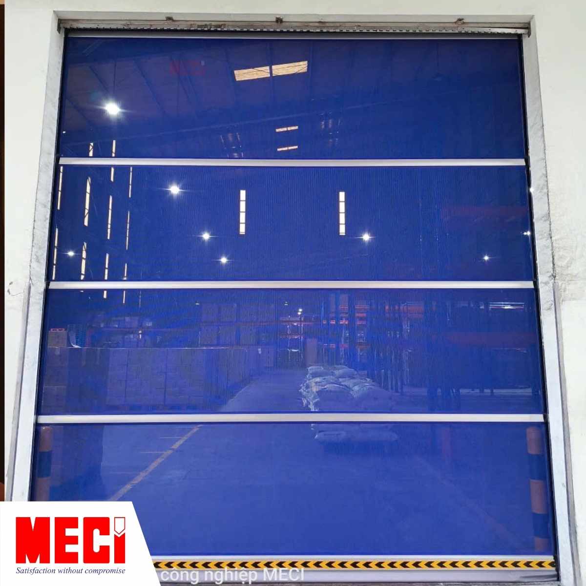 cửa cuốn nhanh dạng lưới của MECI