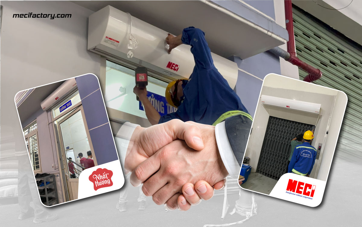 ảnh bìa dự án lắp 5 quạt cắt gió tại nhà máy thực phẩm Tân Nhất Hương