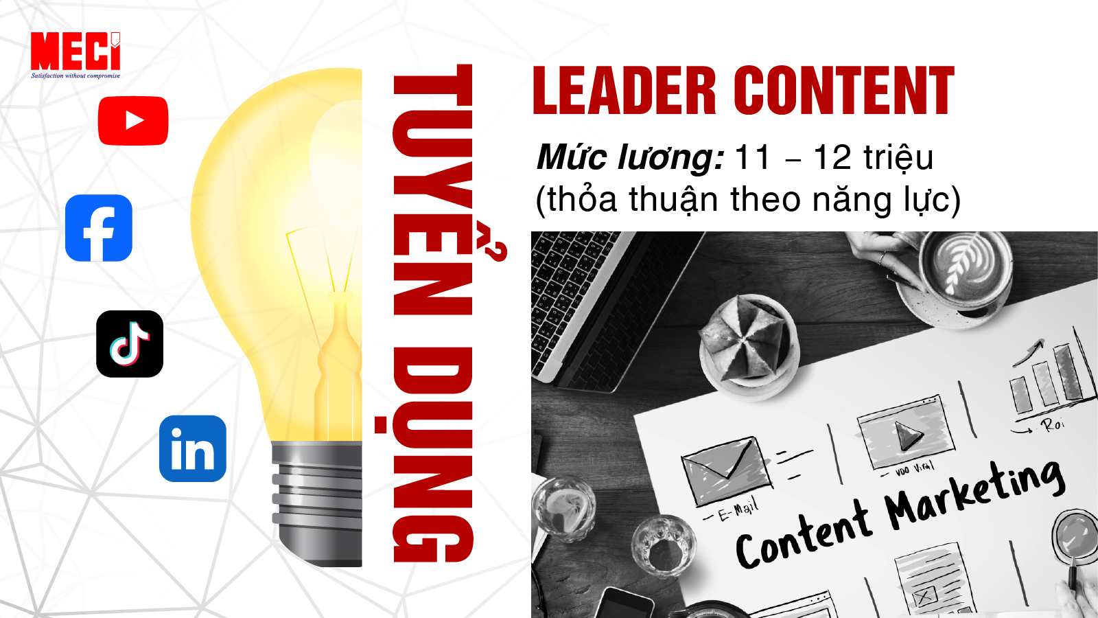 ảnh bìa của tuyển dụng leader content
