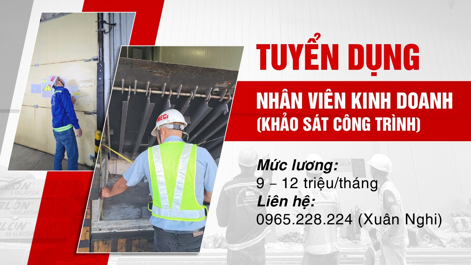 ảnh bìa của tuyển dụng nhân viên kinh doanh (khảo sát công trình)